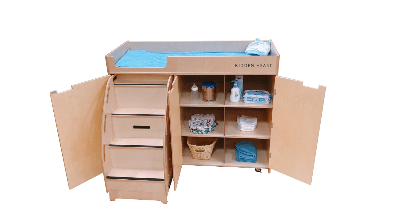 Diaper Changing Table with Doors